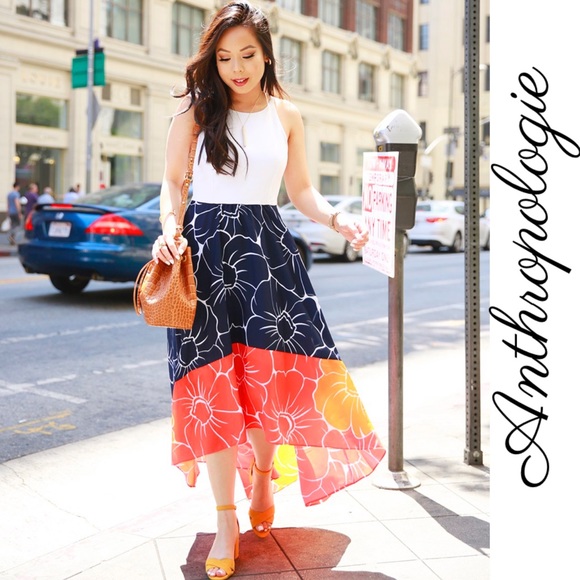 Anthropologie Dresses & Skirts - Anthropologie Hutch High-Low Floral Dress Size XL